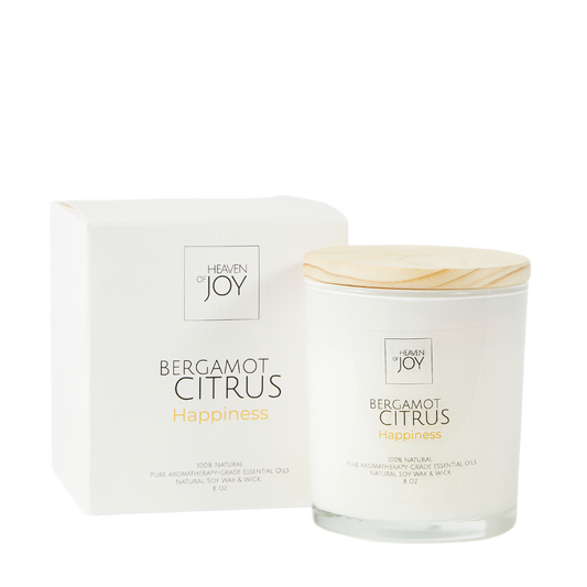 Bergamot Citrus Candle, 100% Aroma Candle