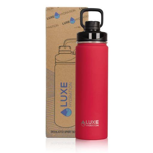 22oz Triple Insulated Stainless Steel Sport Bottle - Jalapeño Red