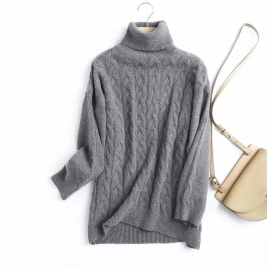 Women's Sweater - England Style Turtleneck