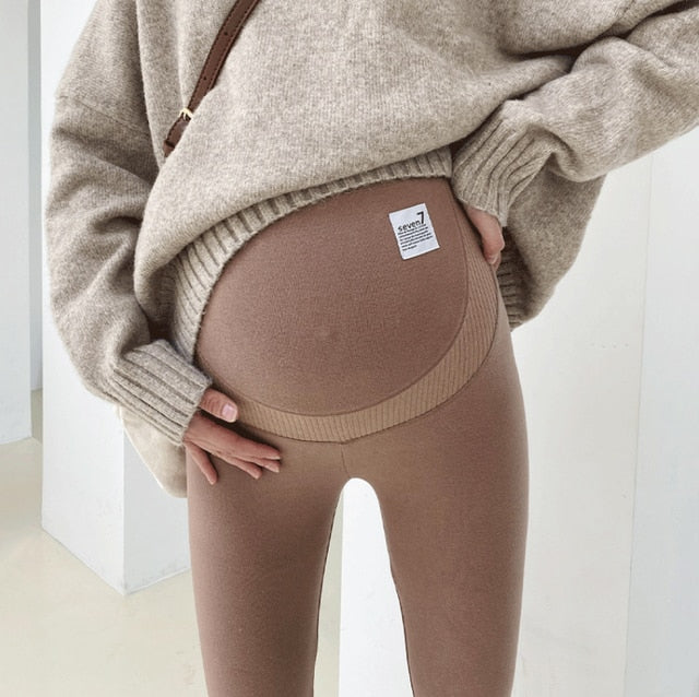 Velvet Maternity Leggings Pants For Pregnant Women