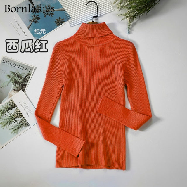 Bornladies Basic Turtleneck Women's Sweater (various colors)