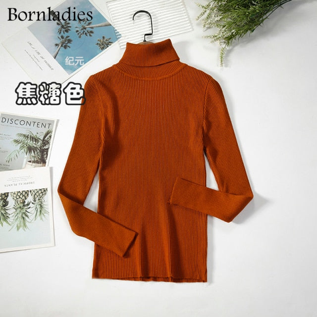 Bornladies Basic Turtleneck Women's Sweater (various colors)