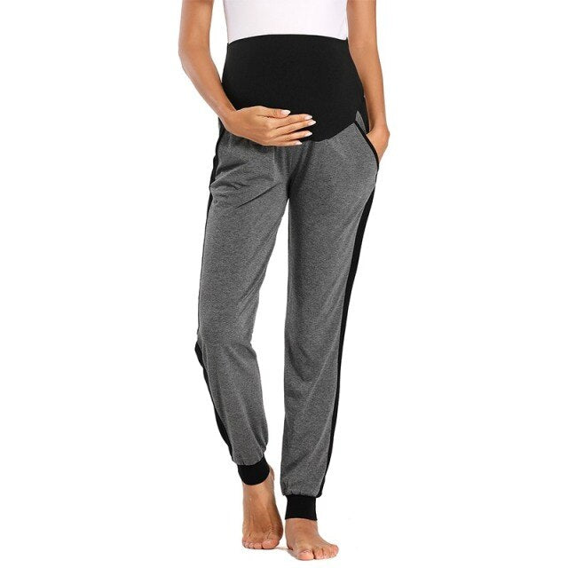 Women's Maternity Fold Over Comfortable Lounge Pants